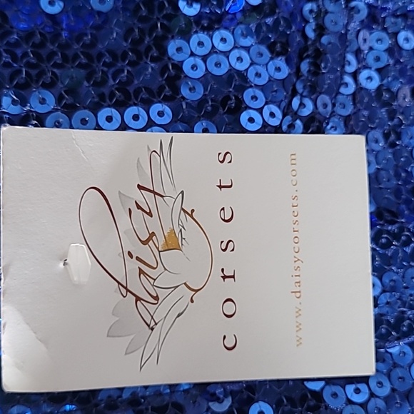 Daisy Corsets | NWT Sequined | Color: Blue | Size: Large - Picture 7 of 9